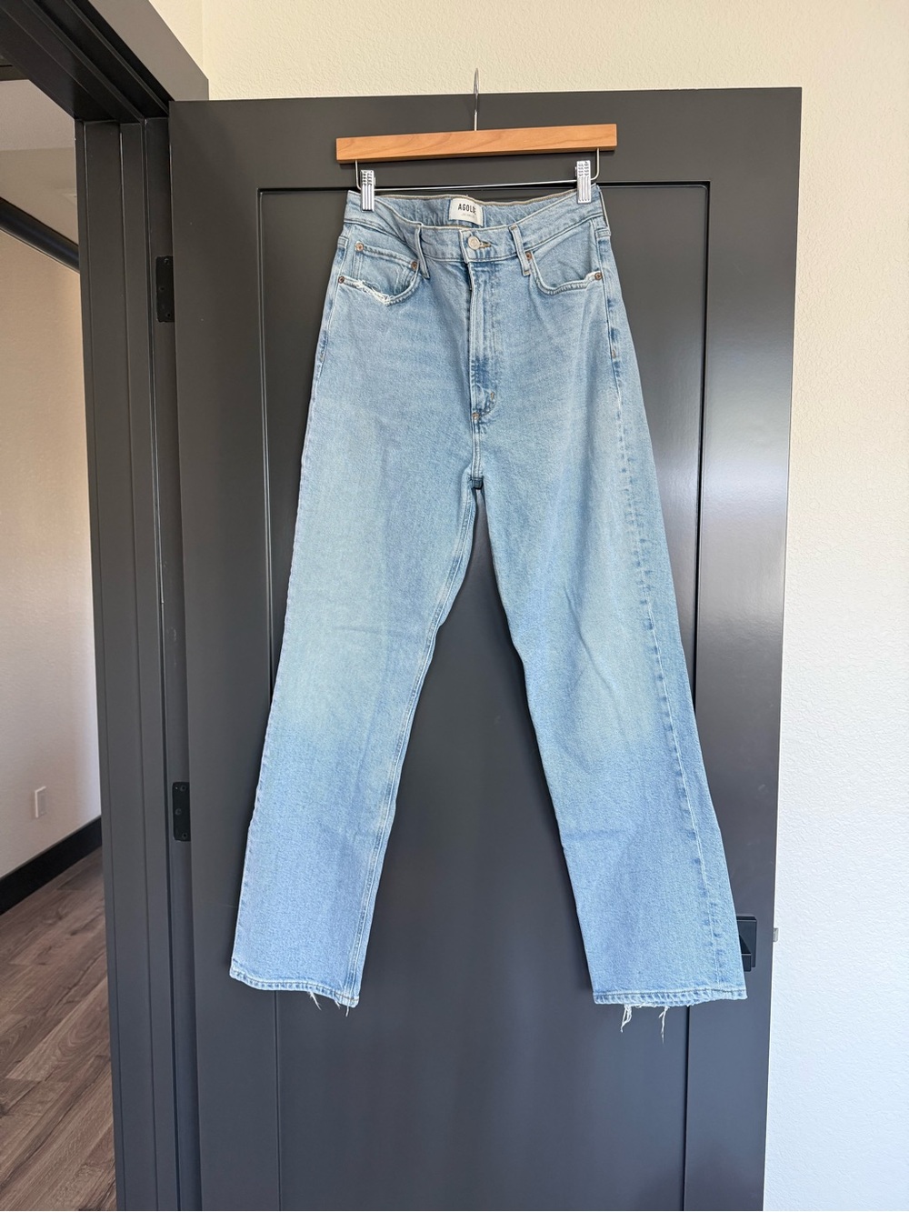 Agolde Vintage Light Blue Straight Leg Jeans